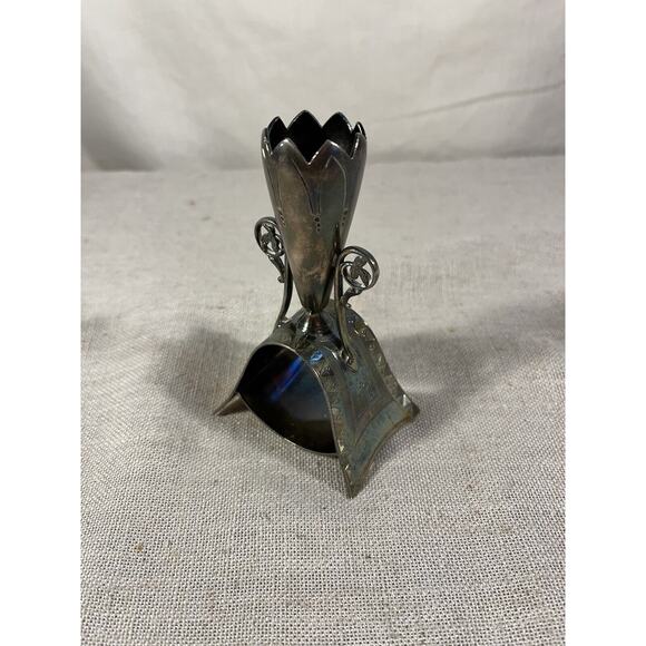 Rare Treble plate toothpick Holder By Simpson Hall Miller & Co 1880 To 1920 - Picture 3 of 6